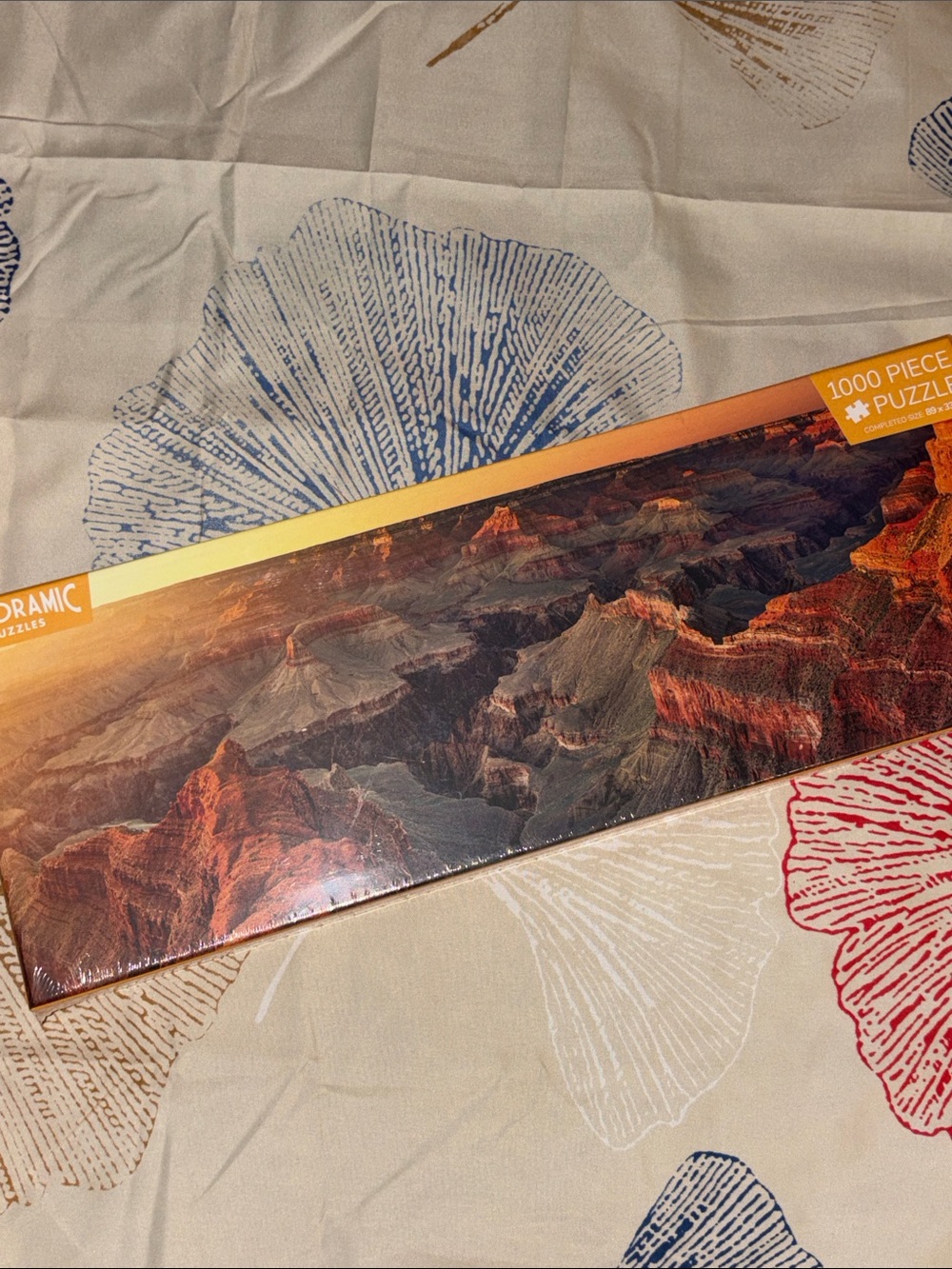New in Plastic Panoramic 1000-Piece Grand Canyon Landscape Puzzle NWT Great Gift